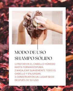 SHAMPOO SOLIDO MODO DE USO